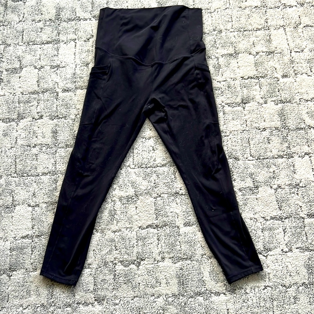 Fabletics PureLuxe Black Maternity Leggings